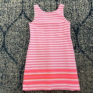 Lilly Pulitzer Pink, White and Orange Striped Dress